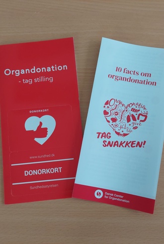 Foldere om organdonation