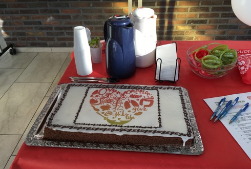Kage med organdonationshjerte